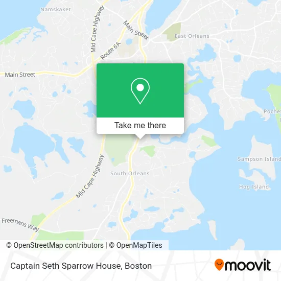 Captain Seth Sparrow House map