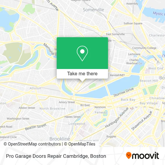 Pro Garage Doors Repair Cambridge map