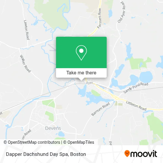 Dapper Dachshund Day Spa map