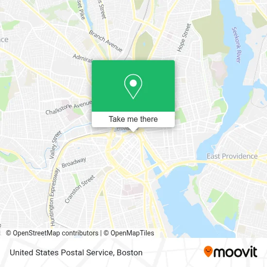 United States Postal Service map