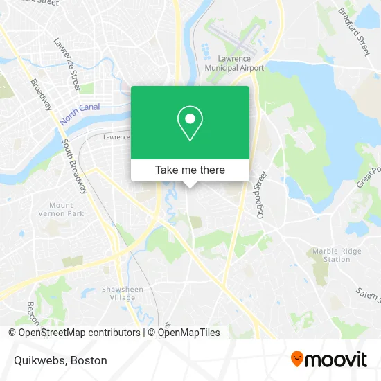 Quikwebs map