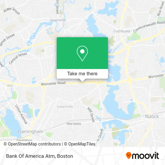 Bank Of America Atm map