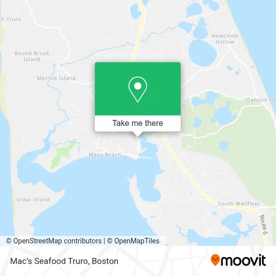 Mac's Seafood Truro map