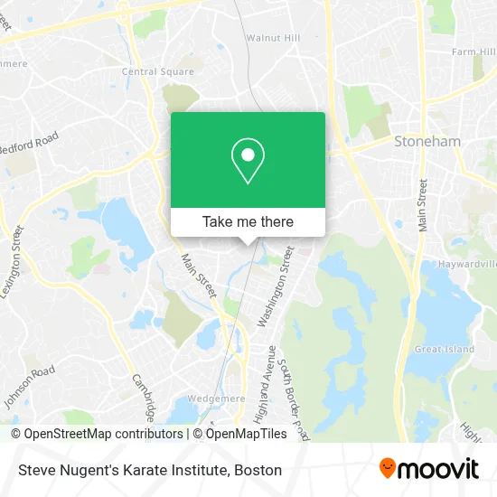 Steve Nugent's Karate Institute map
