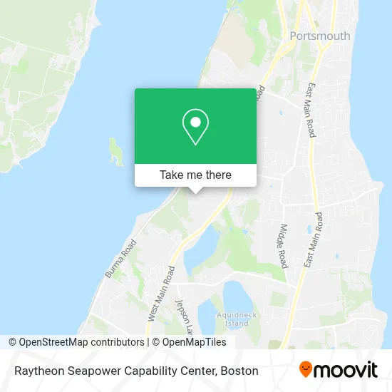 Raytheon Seapower Capability Center map