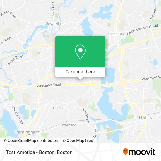 Test America - Boston map