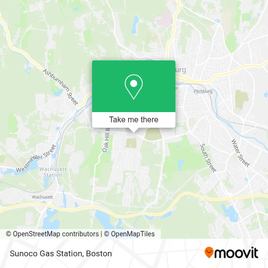 Sunoco Gas Station map