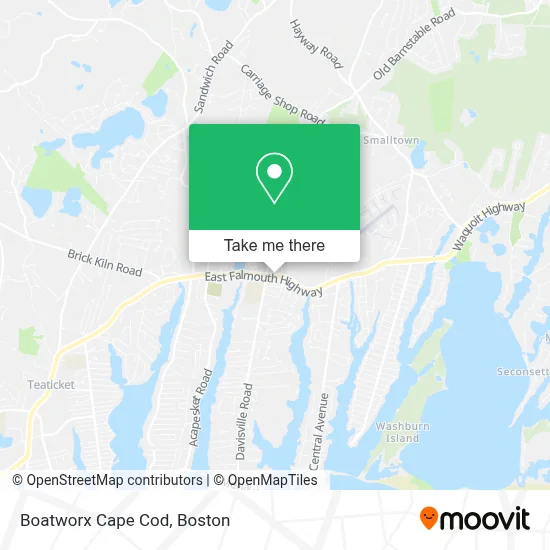 Boatworx Cape Cod map