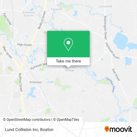 Lund Collision Inc map