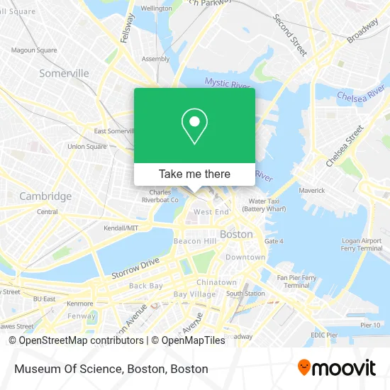 Museum Of Science, Boston map