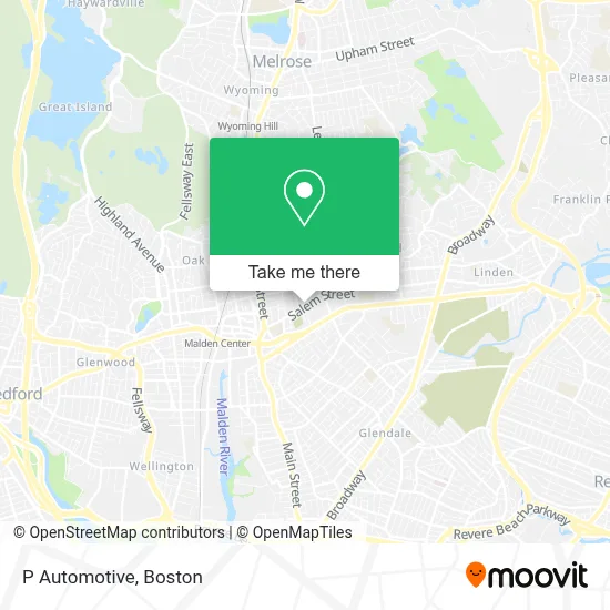 P Automotive map