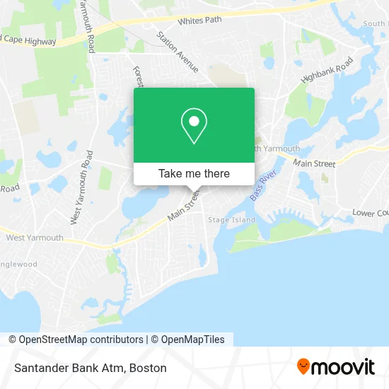 Santander Bank Atm map
