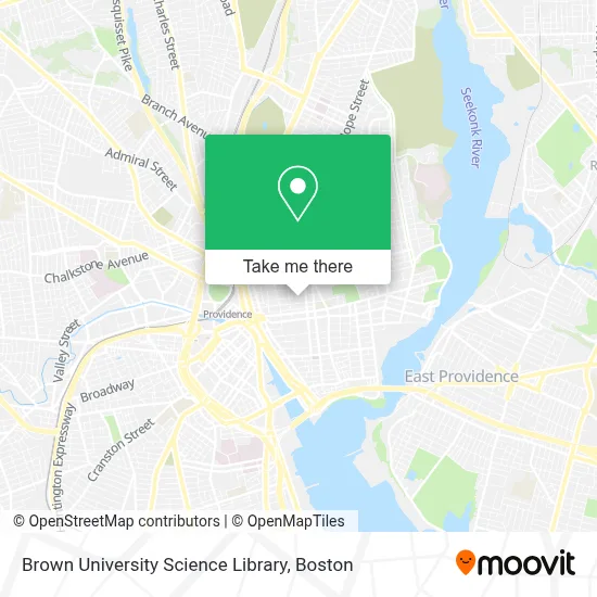 Brown University Science Library map