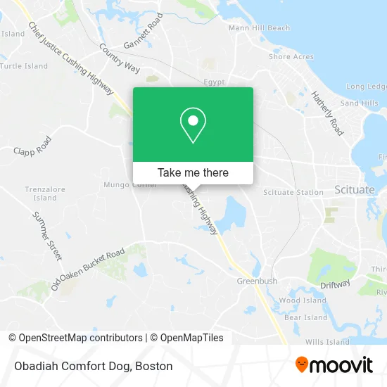 Obadiah Comfort Dog map
