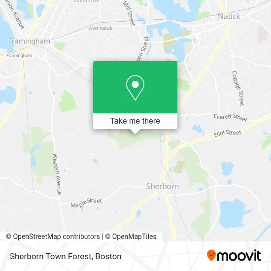 Sherborn Town Forest map