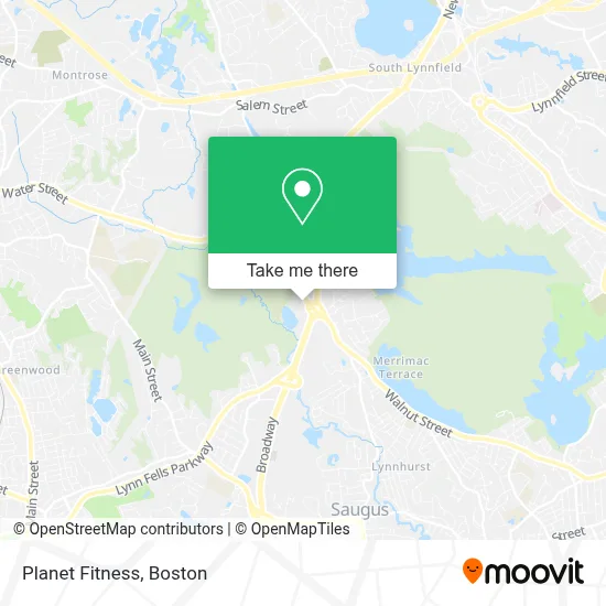 Planet Fitness map