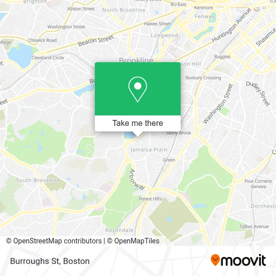 Burroughs St map