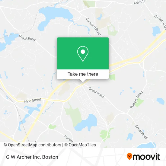 G W Archer Inc map
