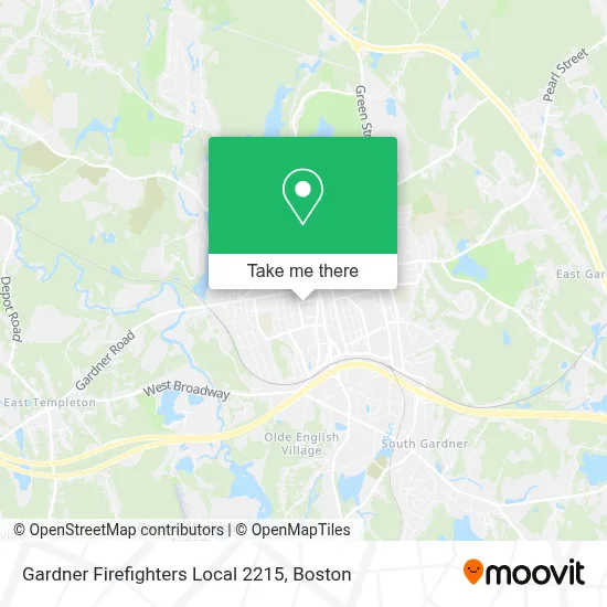 Gardner Firefighters Local 2215 map