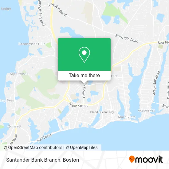 Santander Bank Branch map