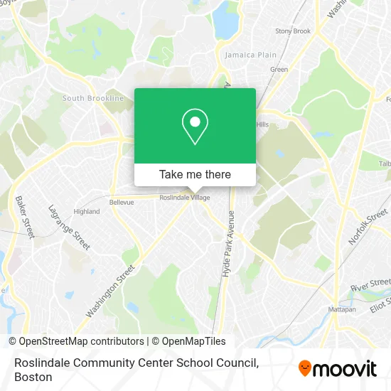 Roslindale Community Center School Council map