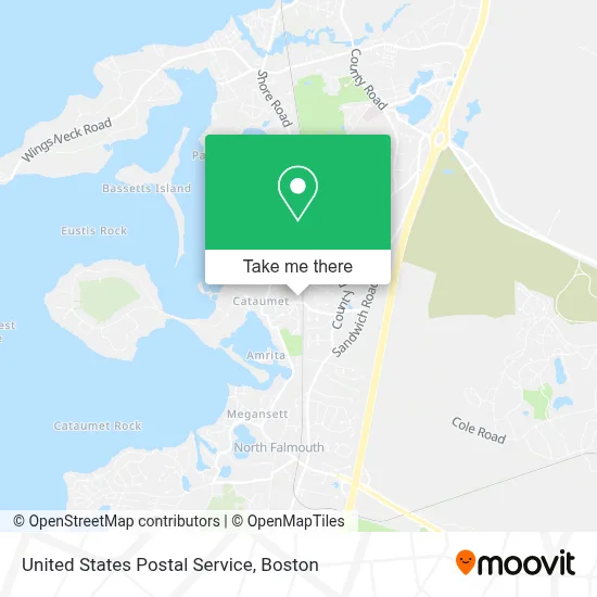 United States Postal Service map