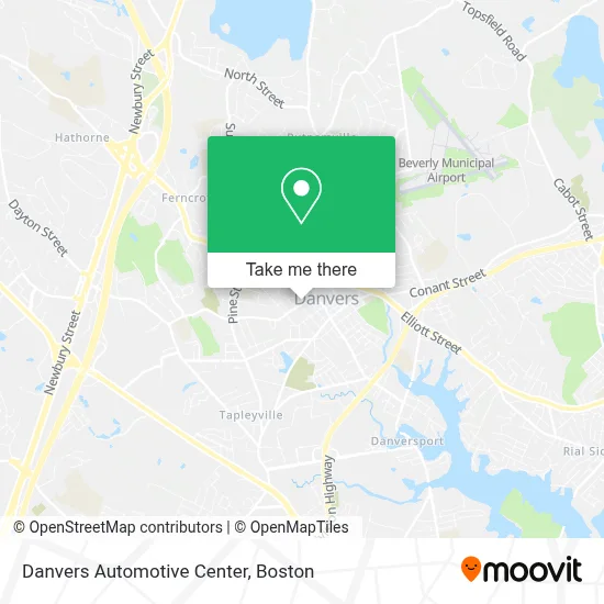 Danvers Automotive Center map