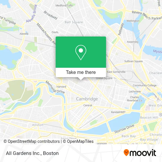 All Gardens Inc. map