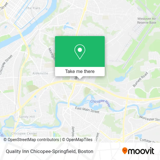 Quality Inn Chicopee-Springfield map