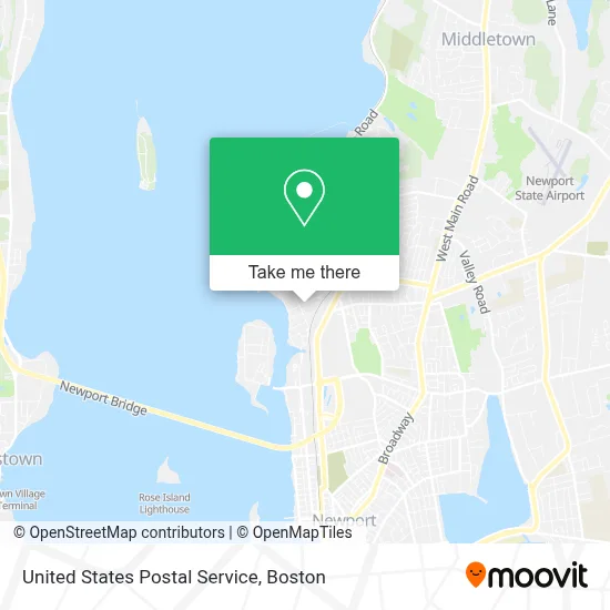 United States Postal Service map