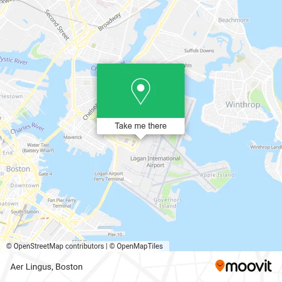Aer Lingus map