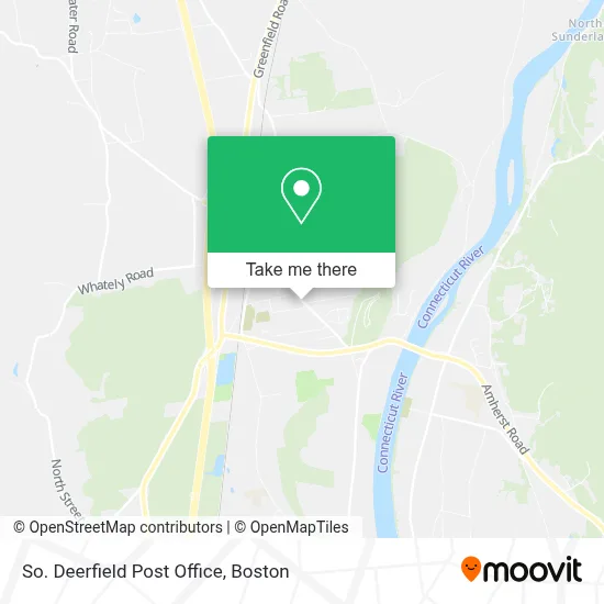 So. Deerfield Post Office map