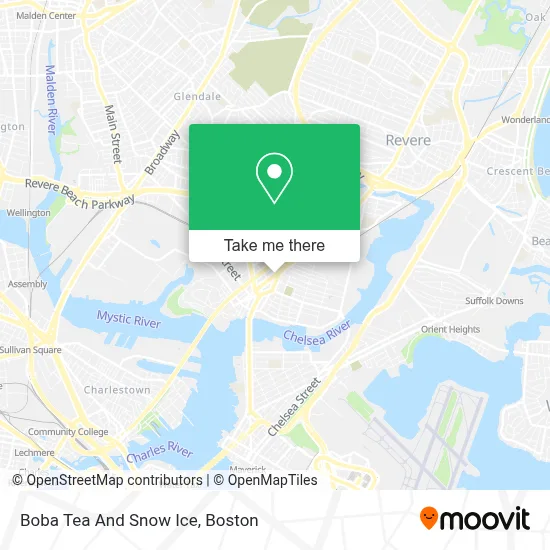 Boba Tea And Snow Ice map