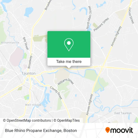 Blue Rhino Propane Exchange map