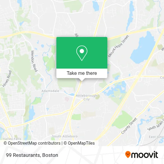 99 Restaurants map