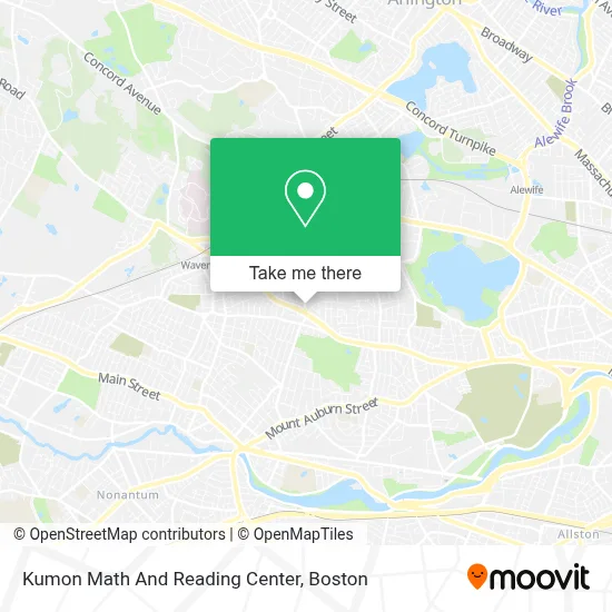 Kumon Math And Reading Center map