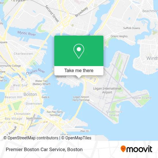 Premier Boston Car Service map