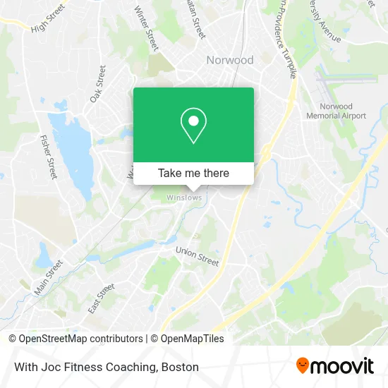 With Joc Fitness Coaching map