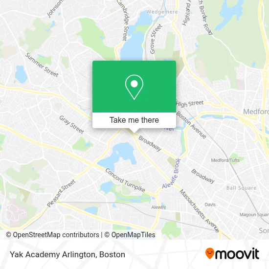 Yak Academy Arlington map
