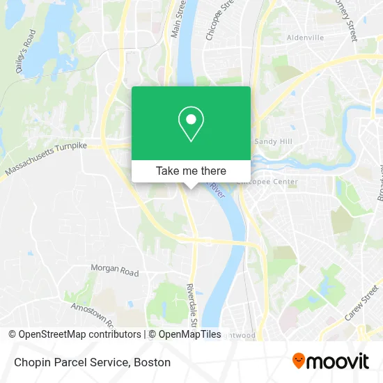 Chopin Parcel Service map