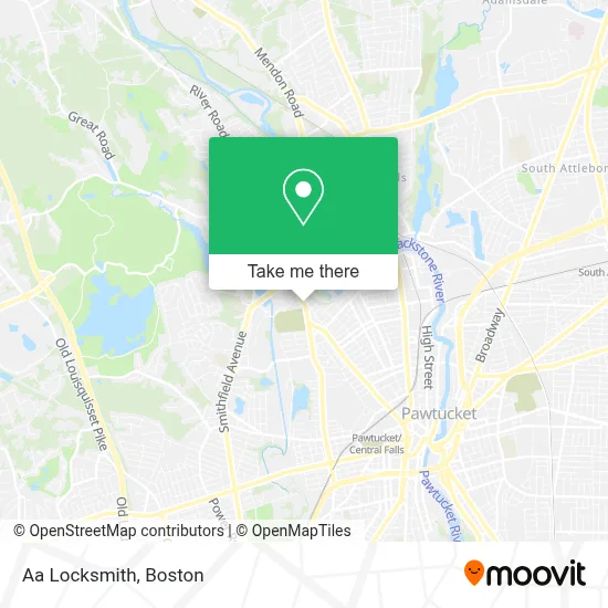 Aa Locksmith map