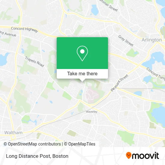Long Distance Post map