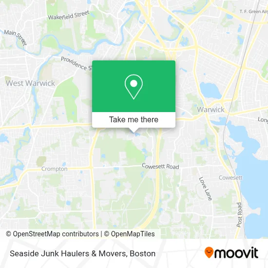 Seaside Junk Haulers & Movers map