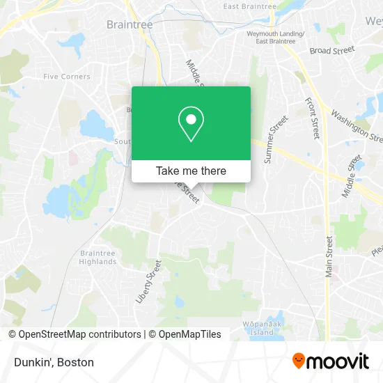 Dunkin' map