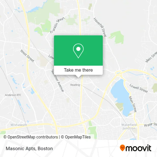 Masonic Apts map
