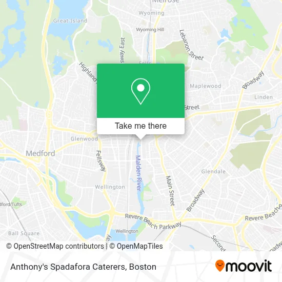 Anthony's Spadafora Caterers map