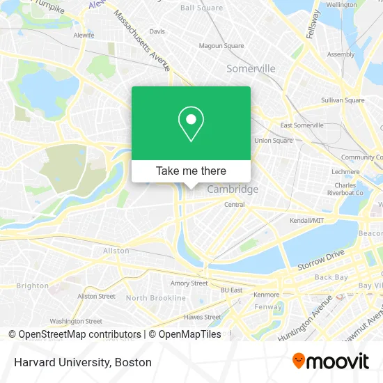 Harvard University map