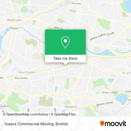Isaacs Commercial Moving map