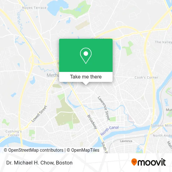 Dr. Michael H. Chow map