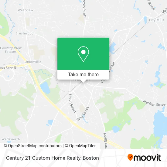 Century 21 Custom Home Realty map